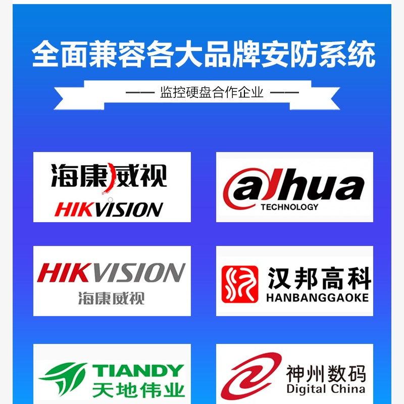 监控硬盘希捷机械硬盘海康威视硬盘录像机通用硬盘存储硬盘(4T监控硬盘)