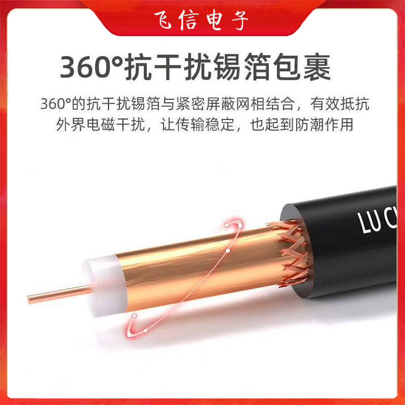 视频线75-5监控视频线模拟摄像机连接线bnc连接线(200m)